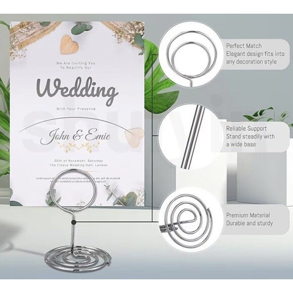 Table Number Holders New 30Pcs Place Card Holder - Photo Holders for Tables - Picture 4 of 4